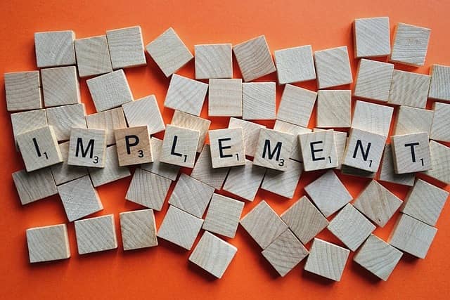 영어 단어 'implement'