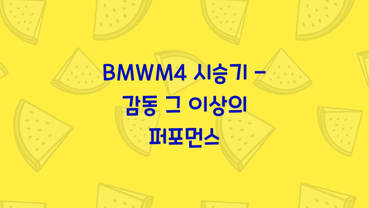 BMWM4