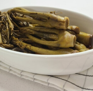 두릅 데치는 시간