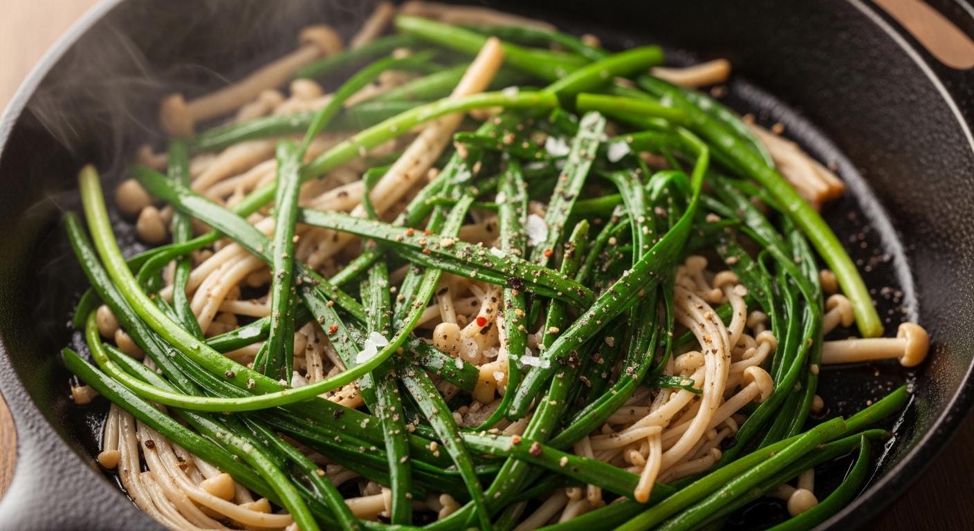 달래팽이버섯무침