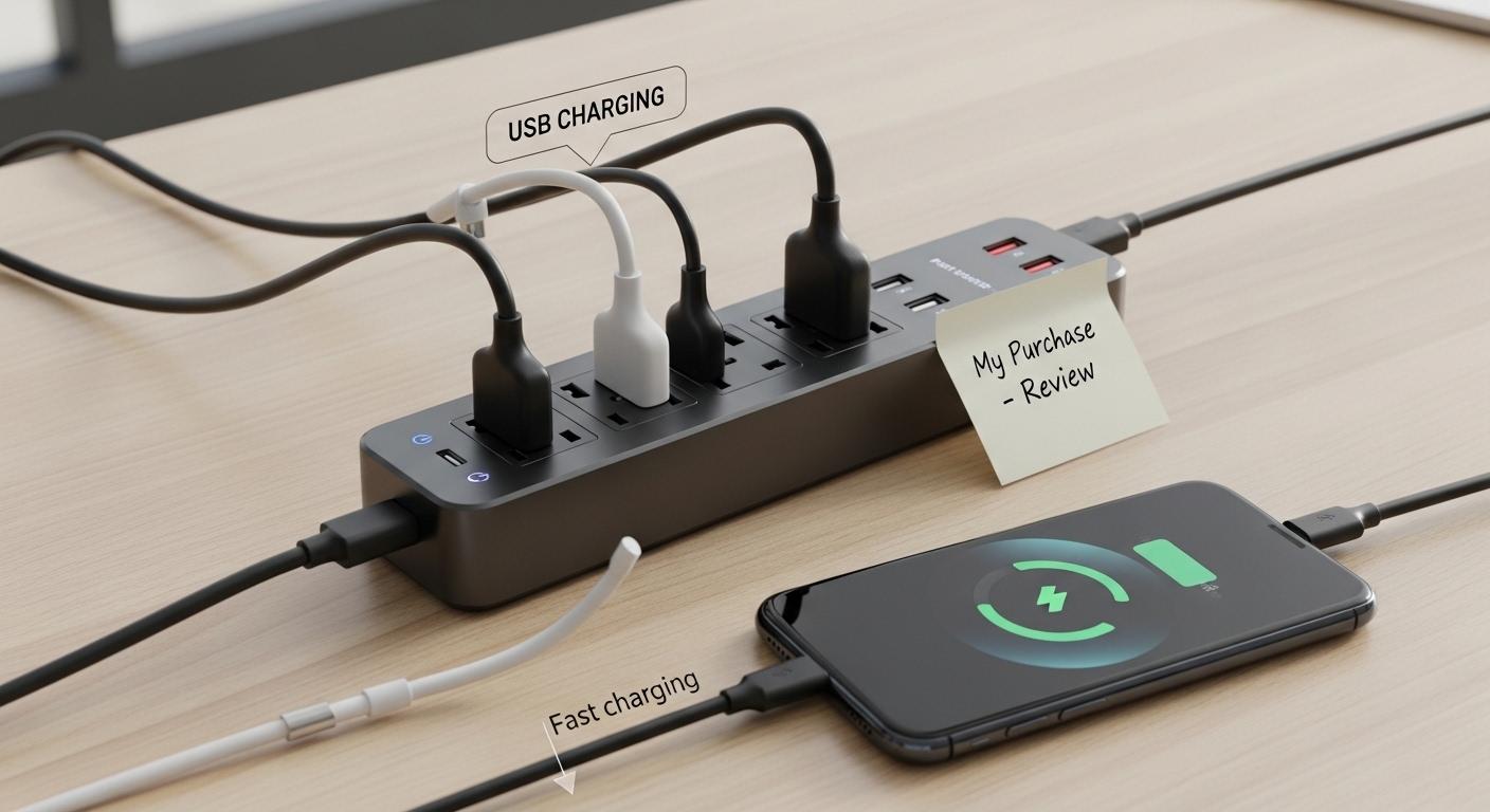 멀티탭 선 정리 고속 충전 내돈내산 후기