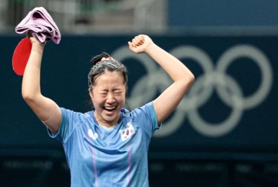 파리올림픽 여자 탁구 단식 한일전 8강 신유빈 선수 승리 하이라이트 다시보기