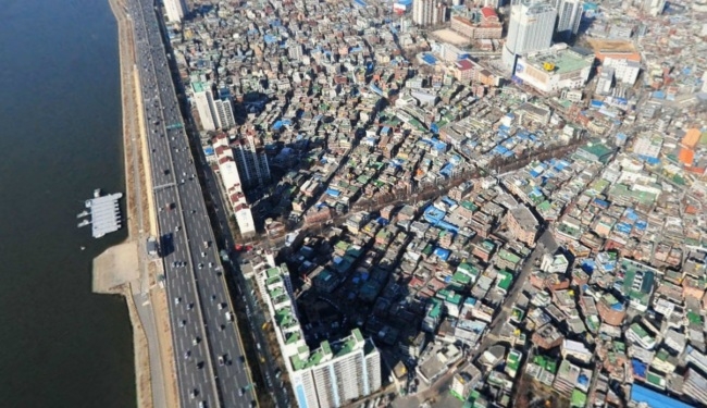 성수동 한강변 일대 사진