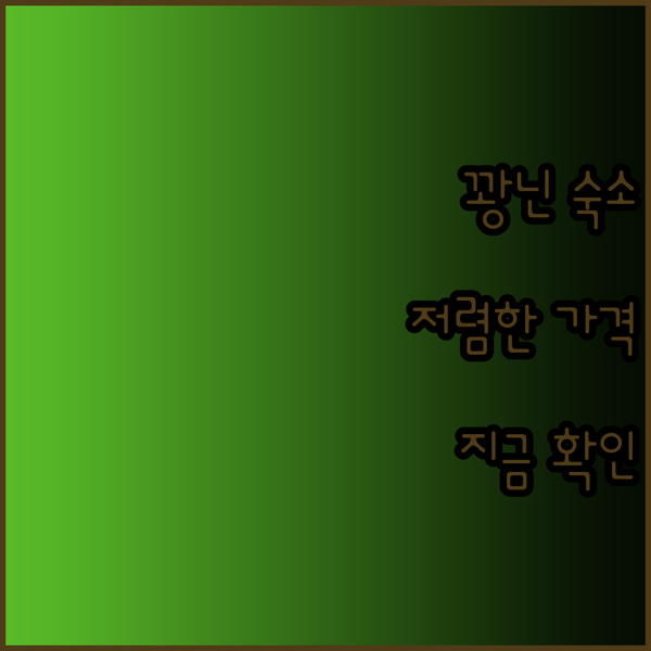 합리적인 가격의 꽝닌 숙소를 찾고 있