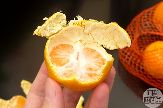 신 귤 맛있게하는법,신 귤 달게 먹는법,귤 주무르기