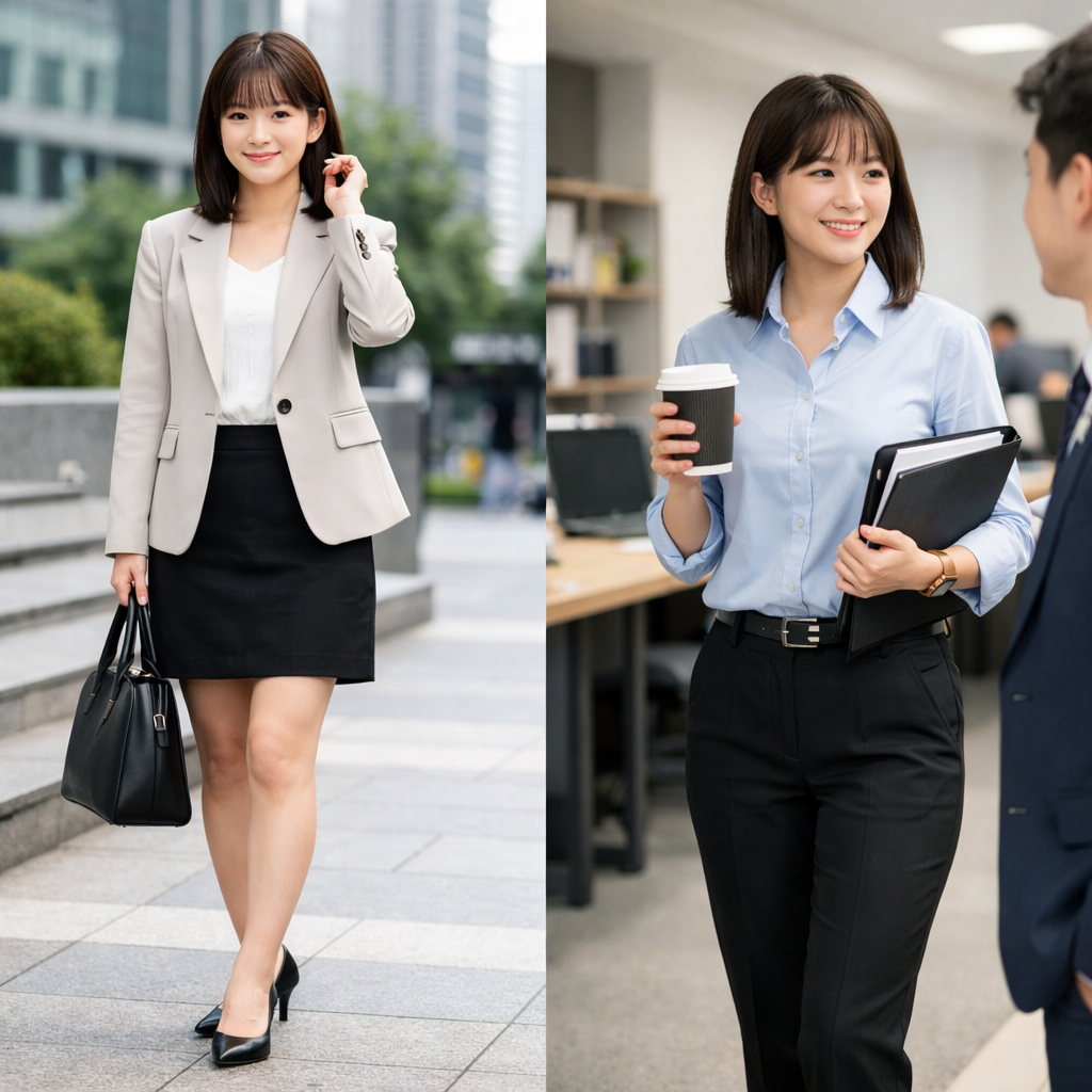 키 작은 직장인을 위한 첫 출근 복장