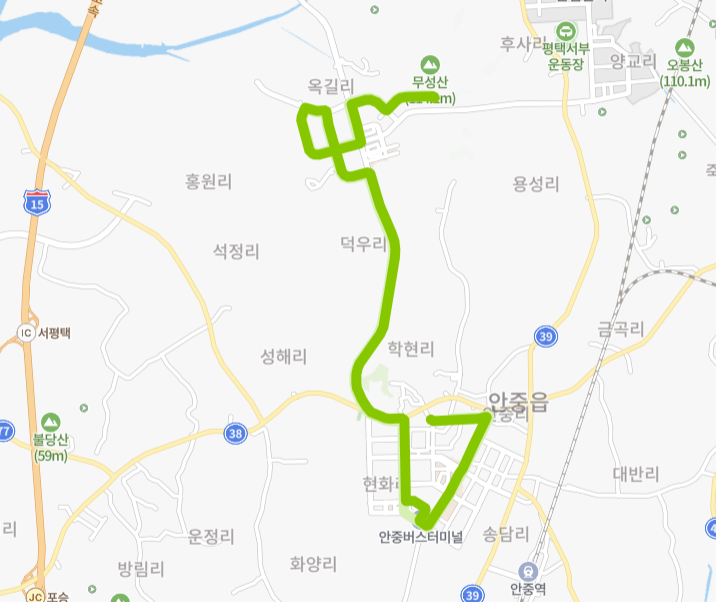 평택-873번-버스-노선-지도