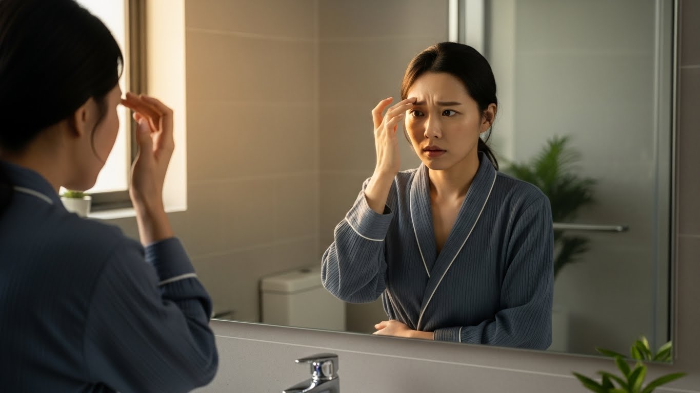 미간 여드름과 소화 기관의 연결고리