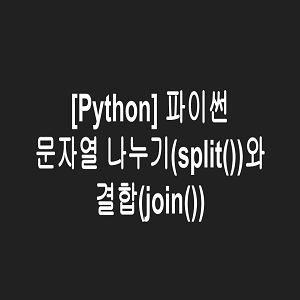 파이썬 문자열 (공백)나누기, 결합