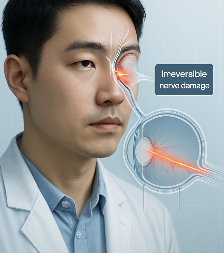 한번 잃은 시야는 돌아오지 않아요