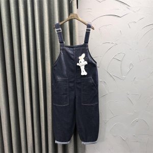 여자 데님점프수트 데님오버롤 귀여운 학생 멜빵바지