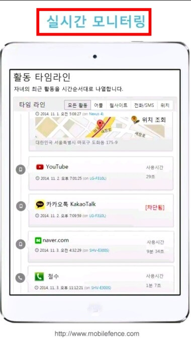 실시간 모니터링 감시 기능
