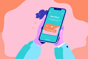 배달 주문 후 쿠폰이 나타나는 장면