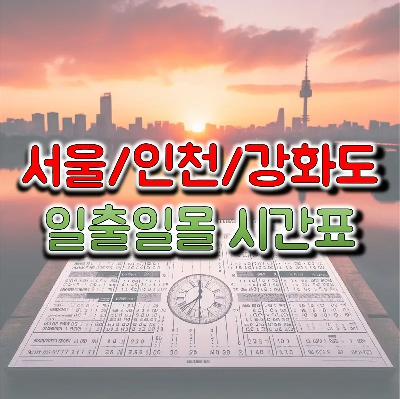 2023년-12월-서울,-인천,-강화도-지역-일출-일몰-시간표-구분-이미지
