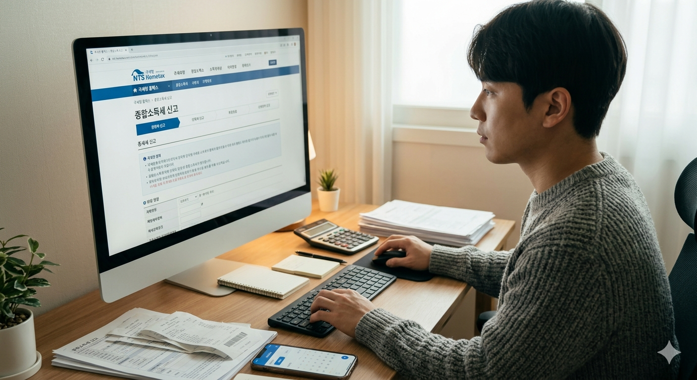 2026년 종합소득세 신고방법 한눈에! 홈택스 5분 완료 가이드 및 환급 꿀팁 (5월 31일까지 )관련사진