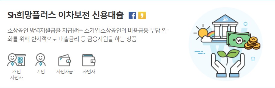 Sh희망플러스 이차보전 신용대출