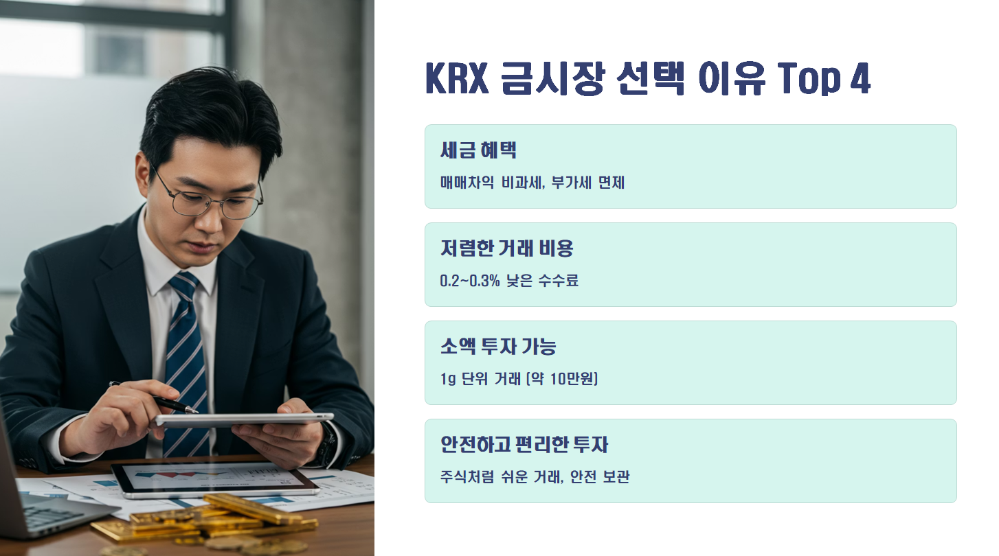 KRX 금시장 선택해야 하는 이유 설명