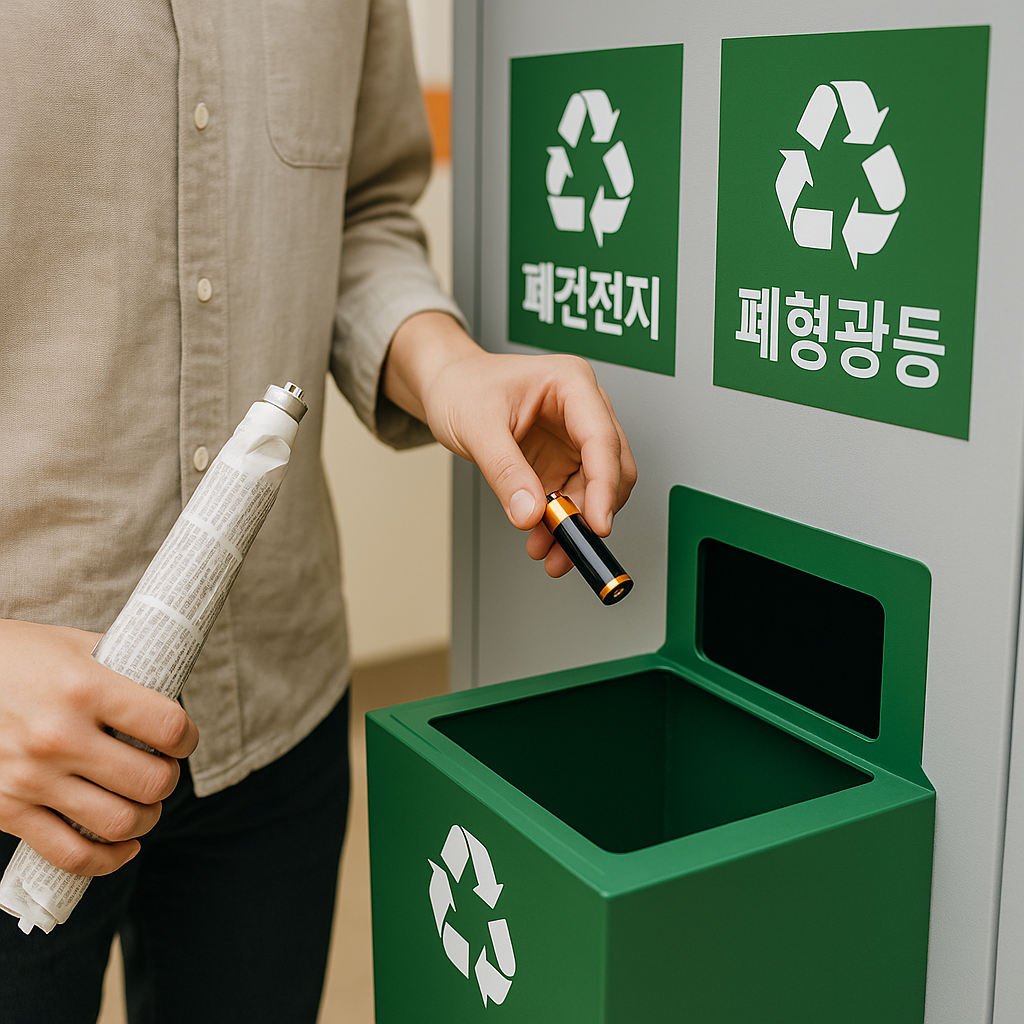 폐건전지,폐형광등 올바르게 버리는 방법