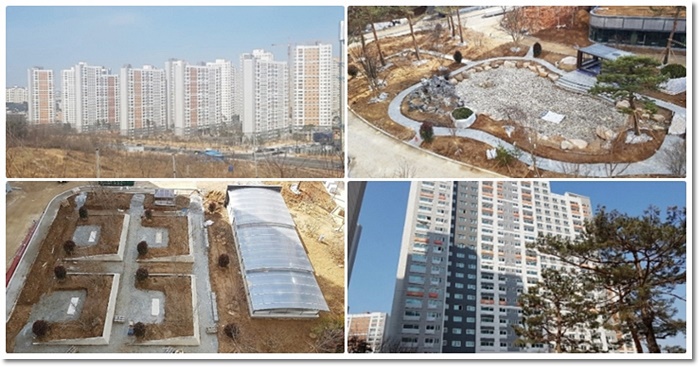 전주 효천지구 우미린 외부 조경공사