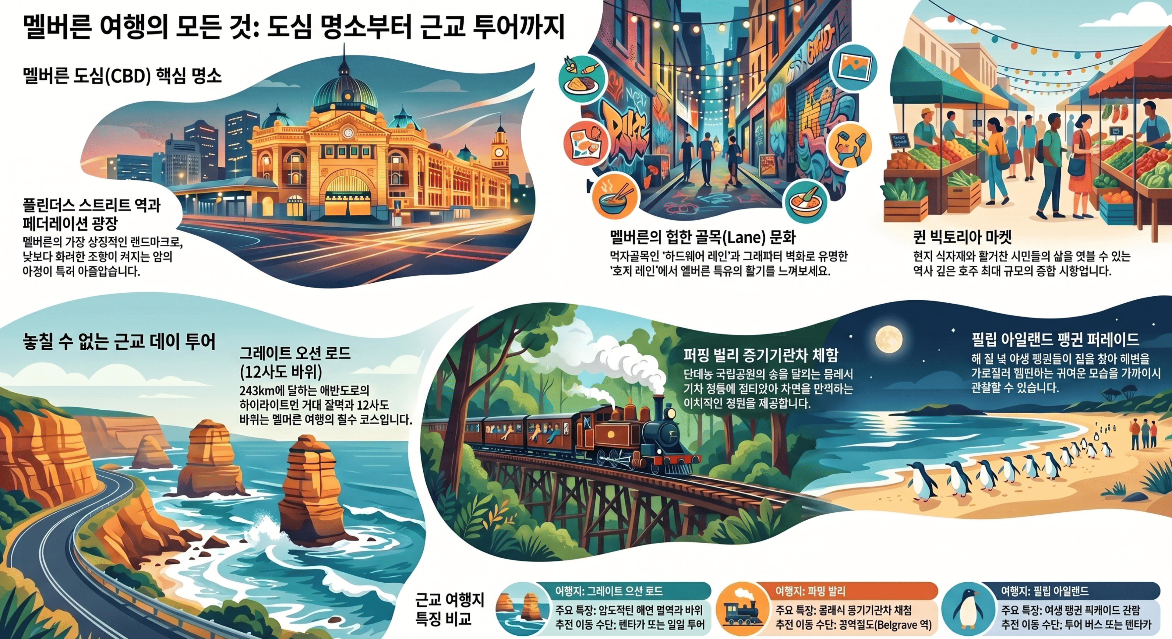 멜버른 여행의 모든것