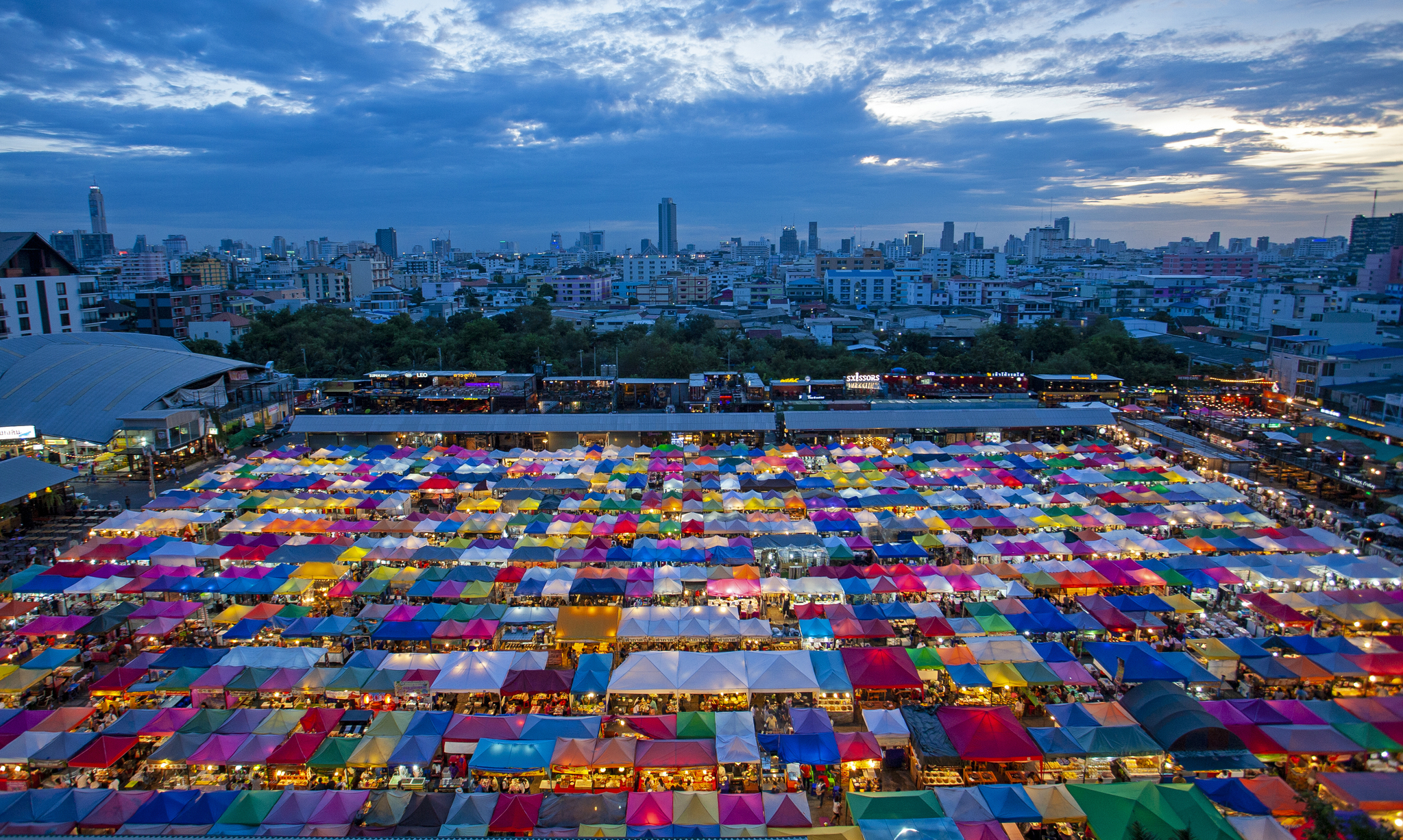 방콕 야시장 사진
