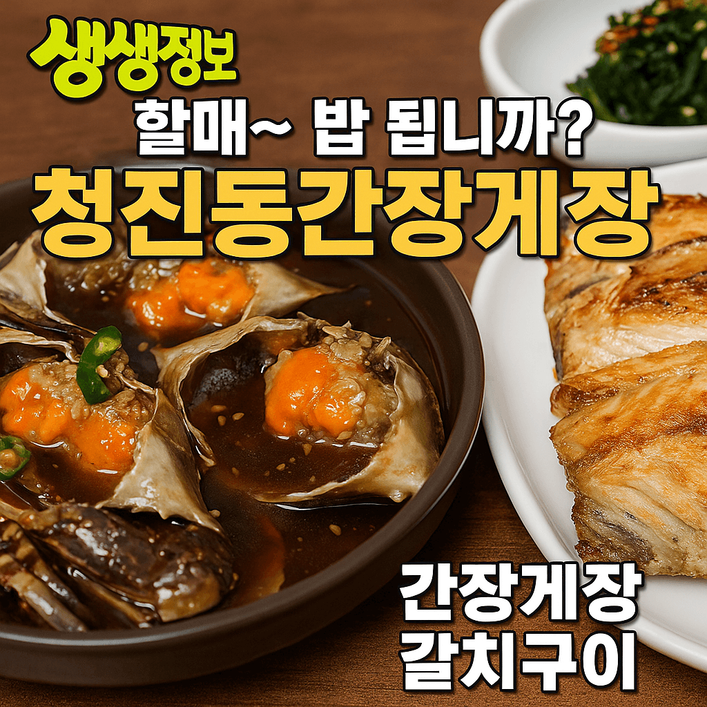 생생정보 2314회 할매 밥 됩니까 연훈 할머니의 간장게장 편 경기 포천 청진동간장게장 가게 위치 및 택배주문방법