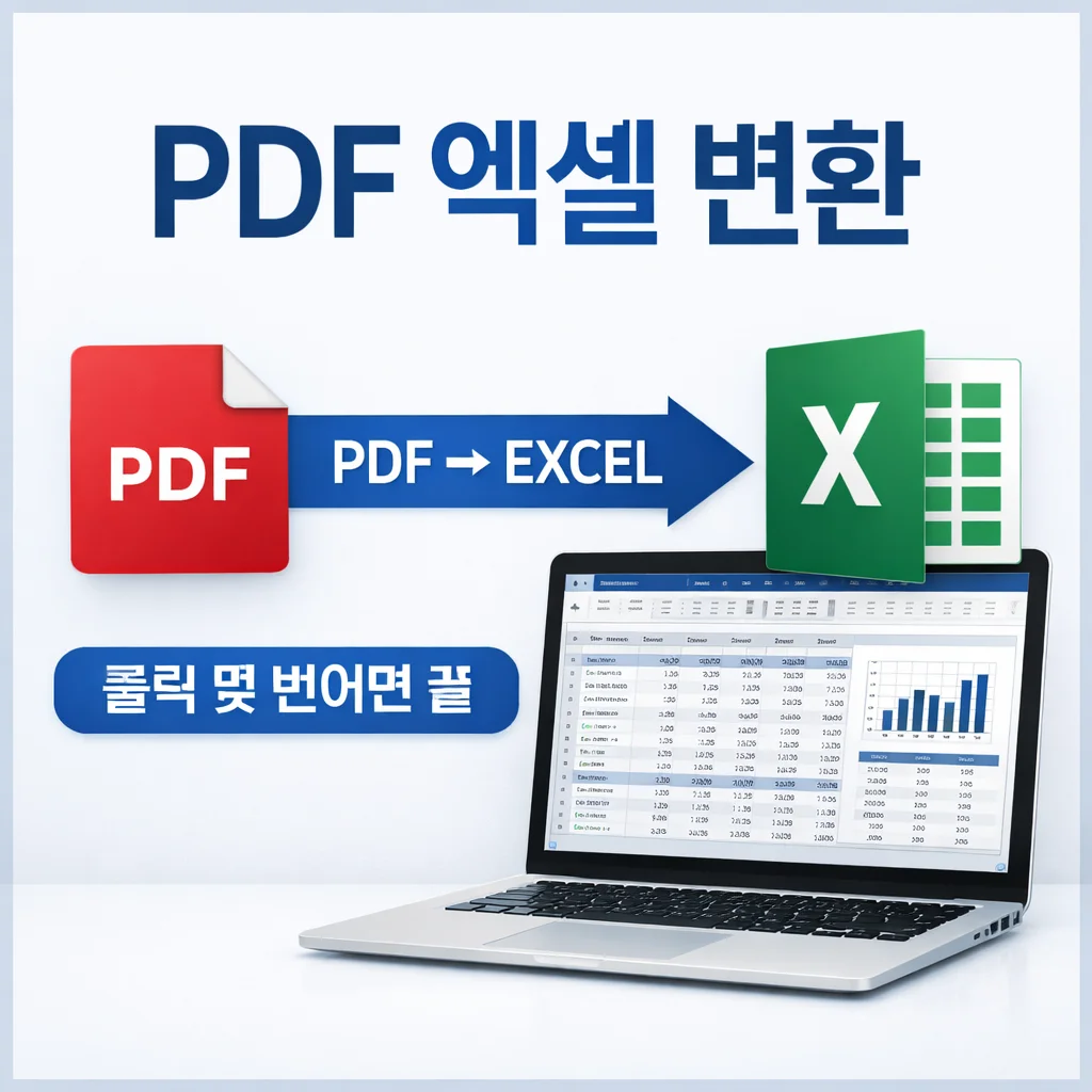PDF 엑셀로 변환, 엑셀에서 바로 불러오는 방법
