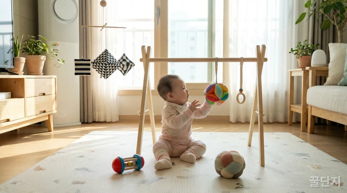 신생아 발달 단계에 맞는 다양한 아기 장난감