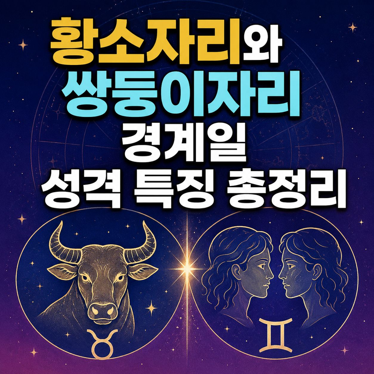 황소자리 쌍둥이자리 커스프
