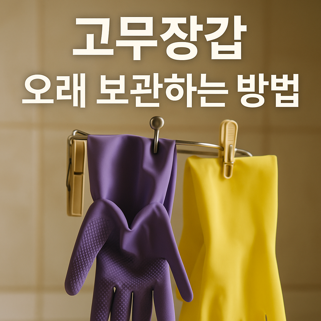 고무장갑 오래 보관하는 방법