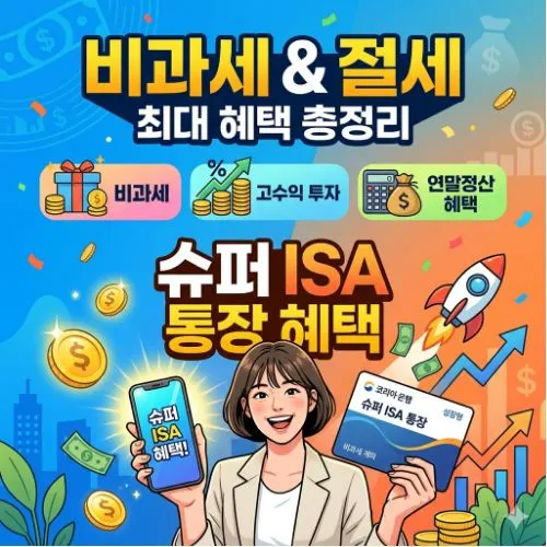 슈퍼 isa 통장 혜택 ❘ 비과세 혜택 및 계좌 완벽 가이드