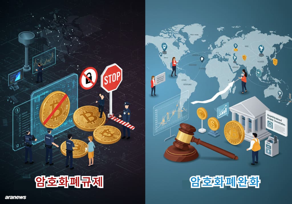암호화폐 규제와 완화의 방향