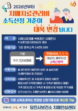 치매치료 관리비 지원