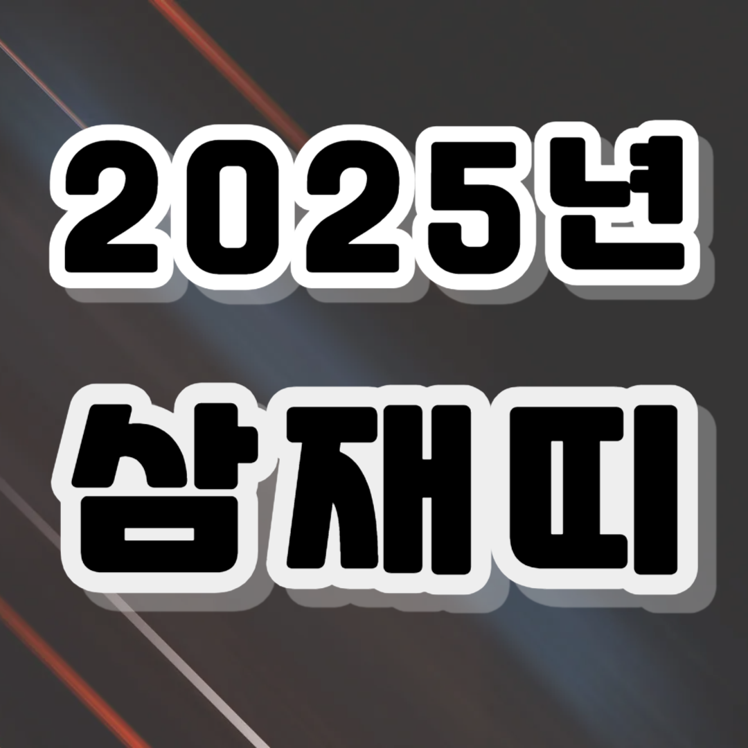 2025년 삼재띠 재물 나이