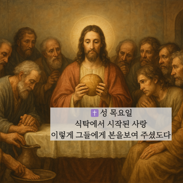 성목요일 최후의만찬 발씻김예식