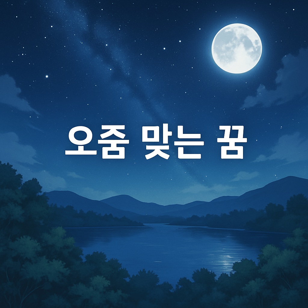 오줌 맞는 꿈 해몽