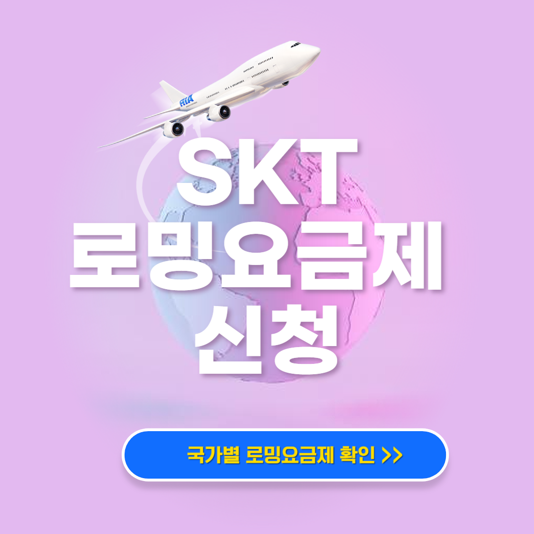 SKT 로밍 요금제 신청