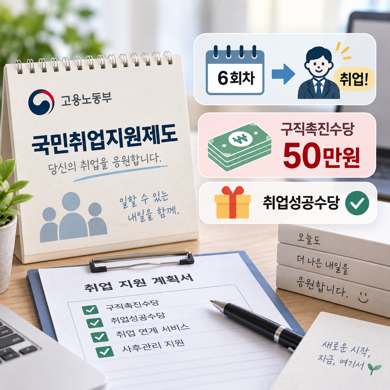 국민취업지원제도 6회차 취업하면 구직촉진수당 50만원 받을 수 있을까? 취업성공수당까지 정리