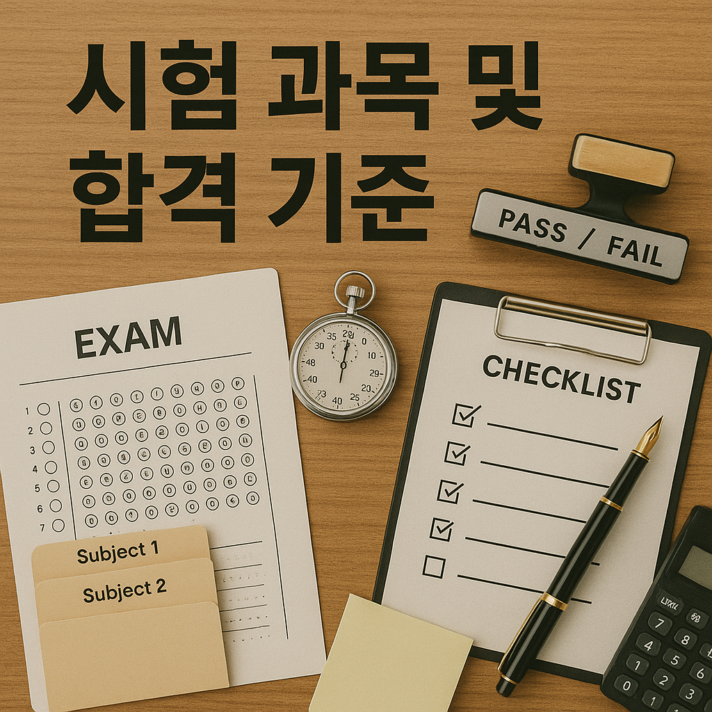 시험과목맟 합격기준