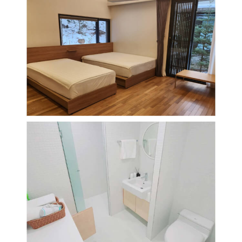 평창 밀브릿지 숙소 4인실 방 화장실 욕실