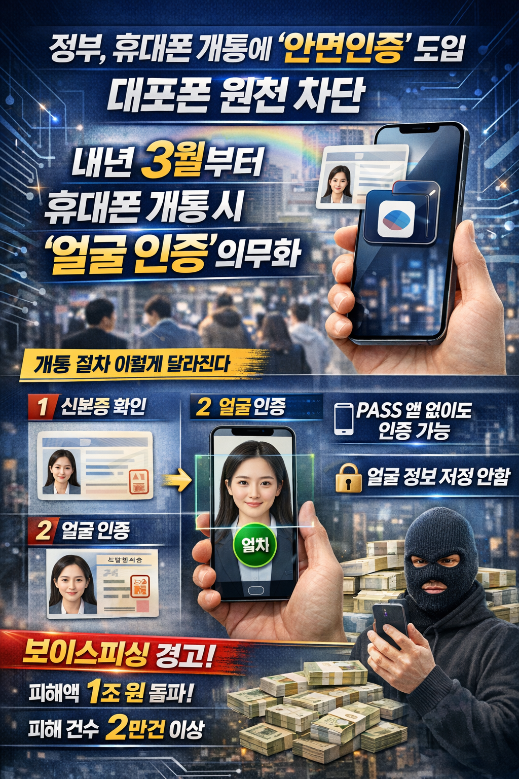안면인증 본인여부 확인