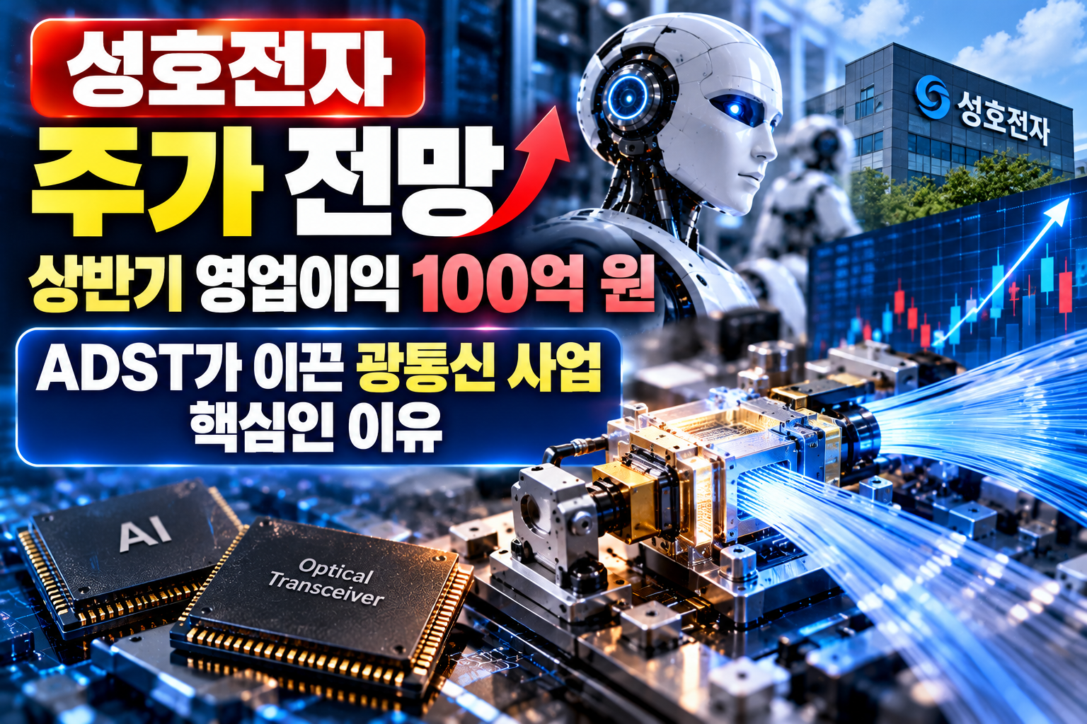 성호전자 주가 전망 ADST 광통신 장비와 AI 데이터센터 성장