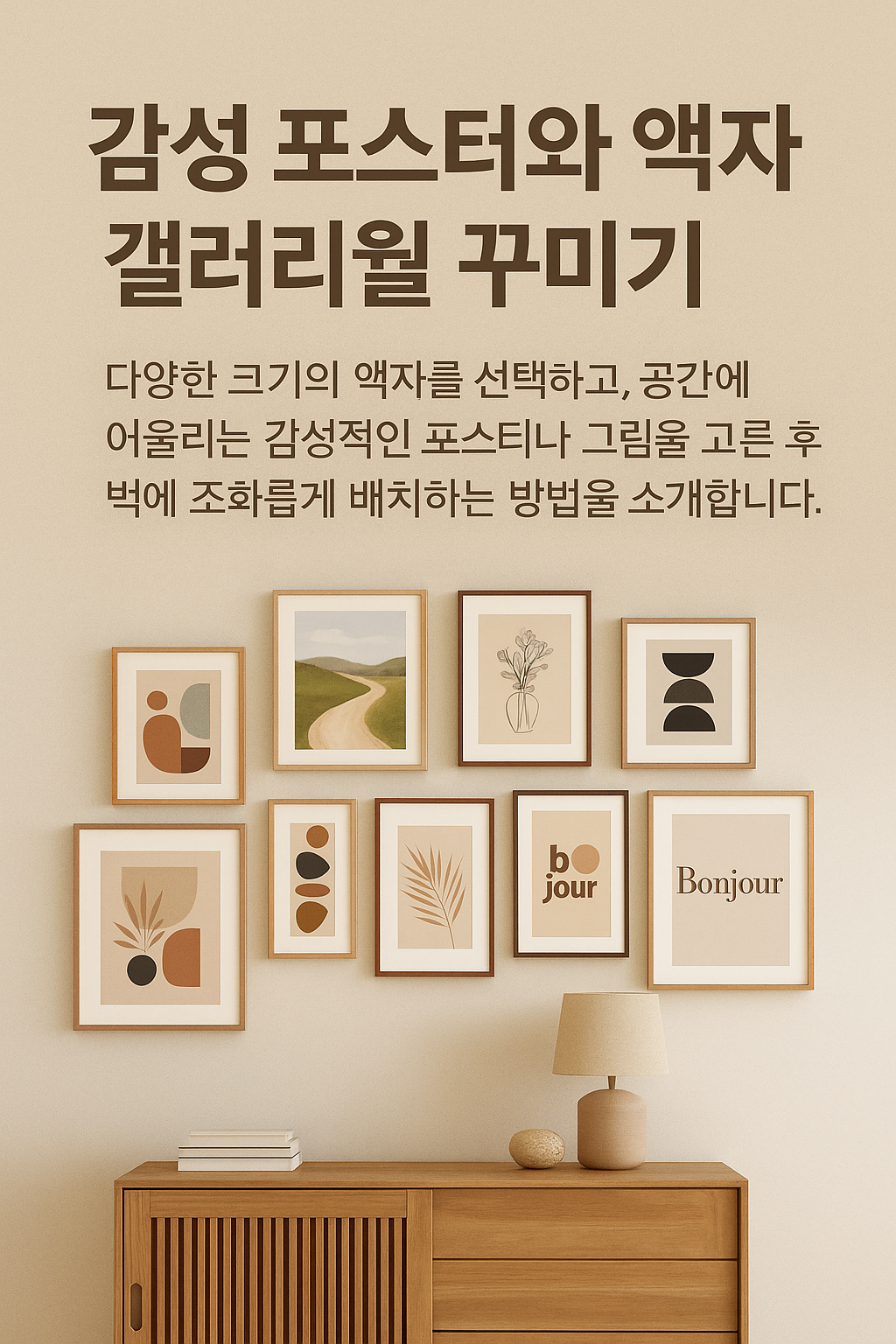 감성포스터와 액자 관련 사진