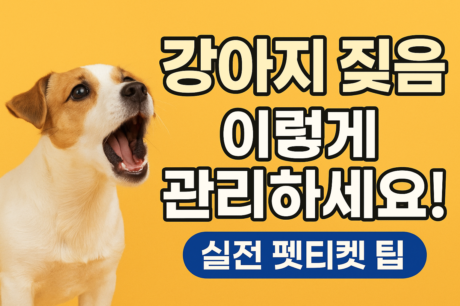강아지 짖음