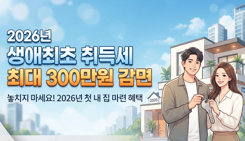 생애최초취득세감면조건