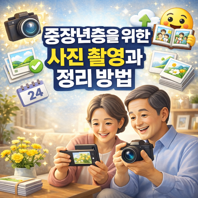 사진 촬영과 정리 방법