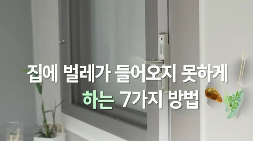 집에 벌레가 들어오지 못하게 하는 7가지 방법 관련 대표 썸네일 이미지