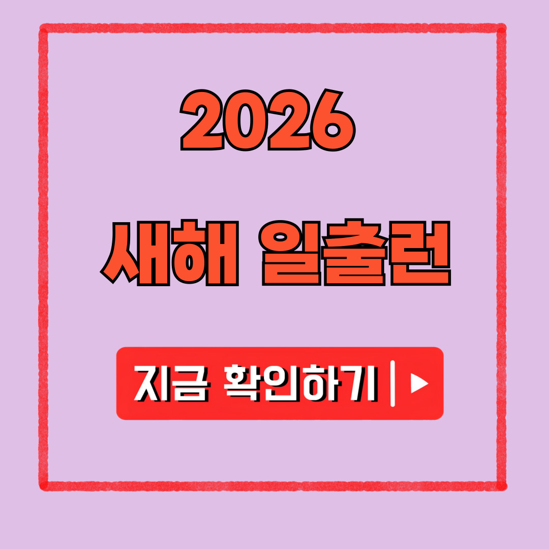 2026 새해 일출런