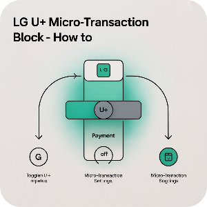 LG U+ 소액결제 차단·해제방법 이미지