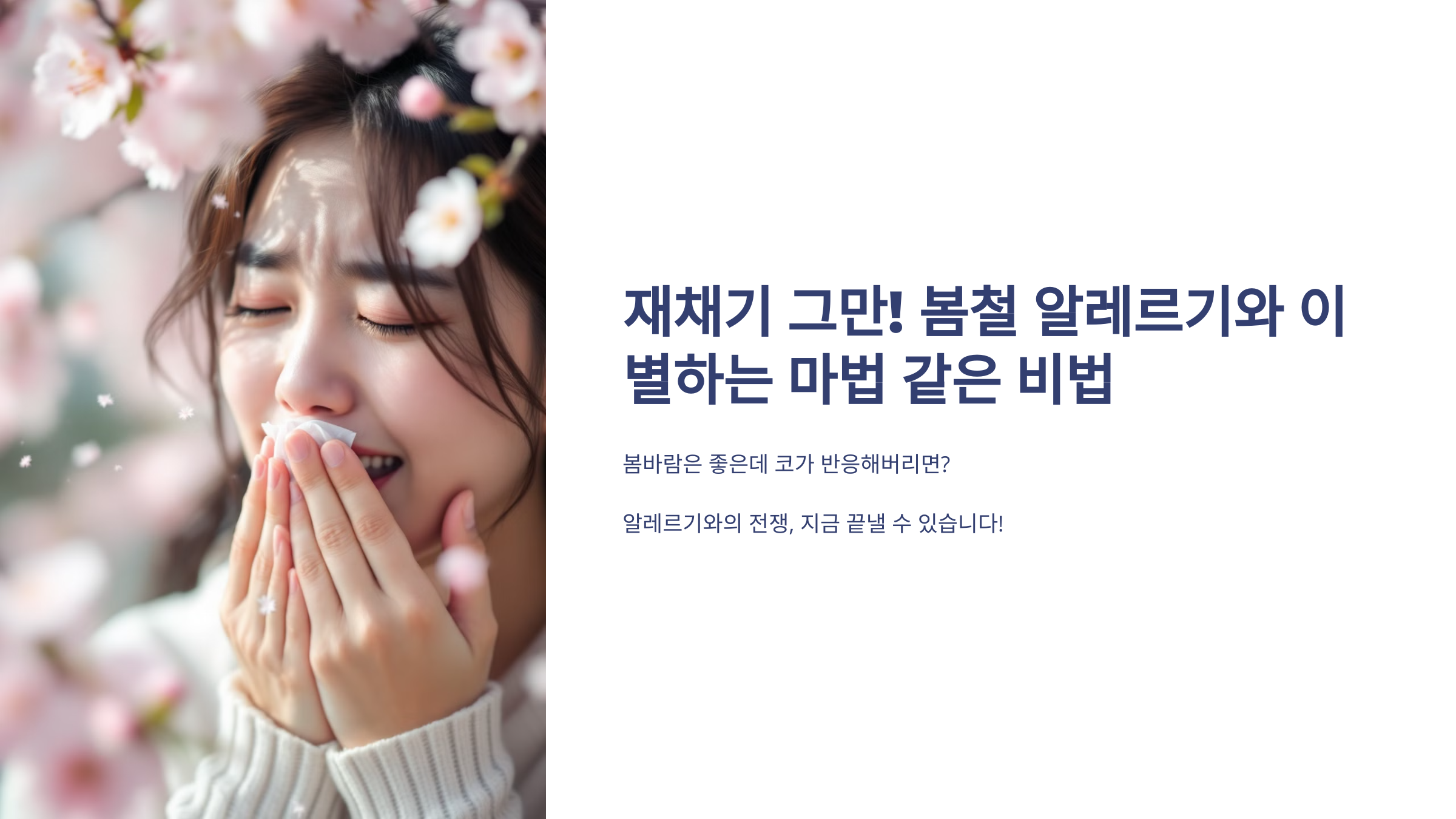 재채기 그만! 봄철 알레르기와 이별하는 마법 같은 비법